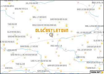 map of Oldcastletown