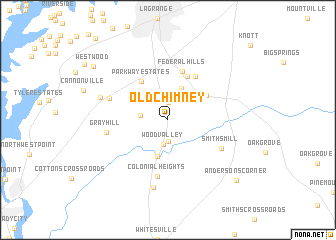 map of Old Chimney