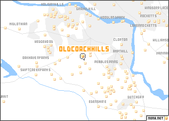 map of Old Coach Hills