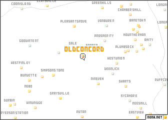 map of Old Concord