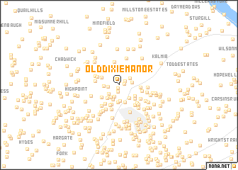 map of Old Dixie Manor