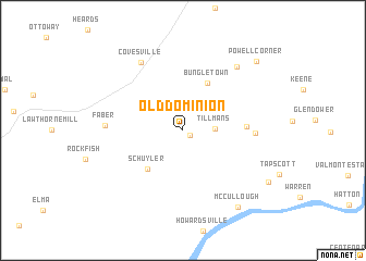 map of Old Dominion