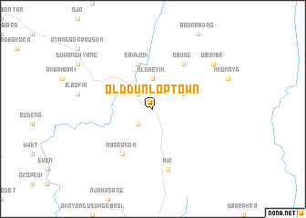 map of Old Dunlop Town