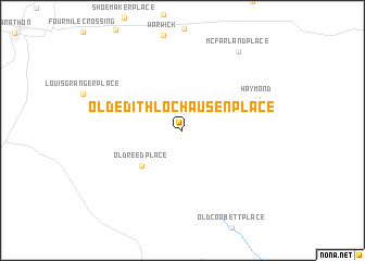 map of Old Edith Lochausen Place