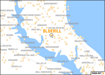 map of Olde Mill