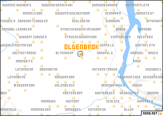 map of Oldenbrok