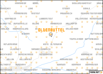 map of Oldenbüttel