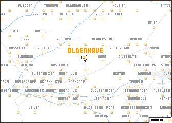 map of Oldenhave