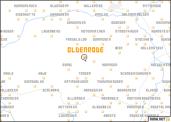 map of Oldenrode