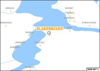 map of Olderbakken