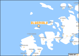 map of Olderkalv