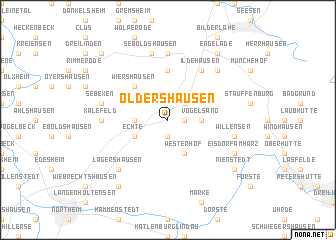 map of Oldershausen