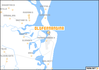 map of Old Fernandina
