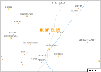 map of Old Fields