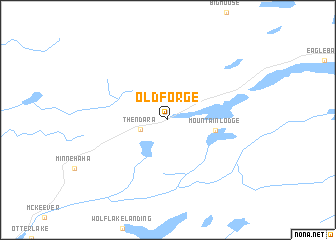 map of Old Forge