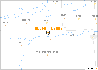 map of Old Fort Lyons