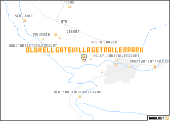 map of Old Hellgate Village Trailer Park