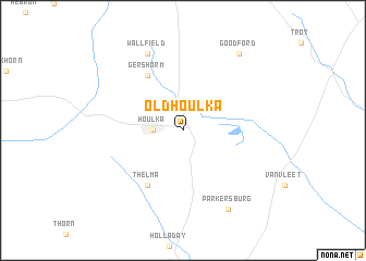 map of Old Houlka