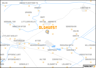 map of Old Hurst