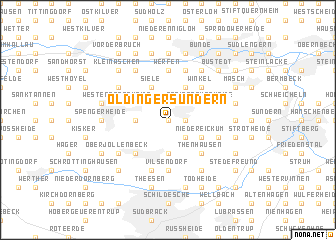 map of Oldinger Sundern