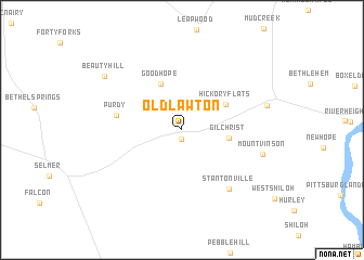 map of Old Lawton