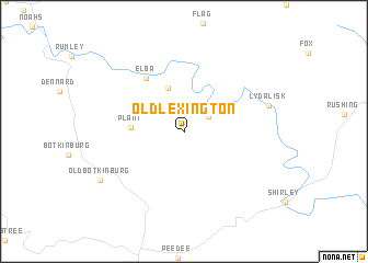 map of Old Lexington