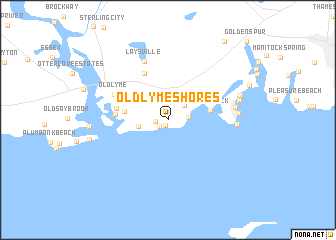 map of Old Lyme Shores