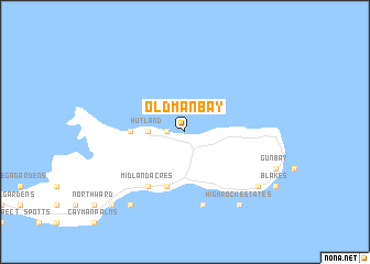 map of Old Man Bay