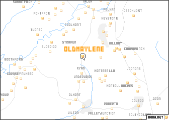 map of Old Maylene