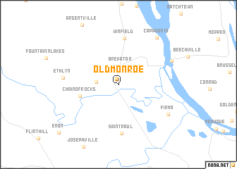 map of Old Monroe