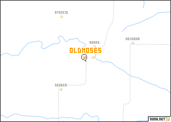 map of Old Moses
