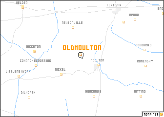 map of Old Moulton