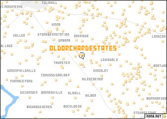 map of Old Orchard Estates