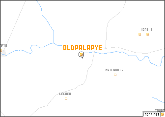 map of Old Palapye