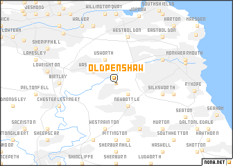 map of Old Penshaw