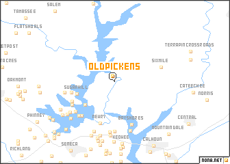 map of Old Pickens