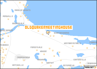 map of Old Quaker Meetinghouse