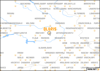 map of Oldřiš