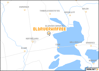 map of Old River-Winfree