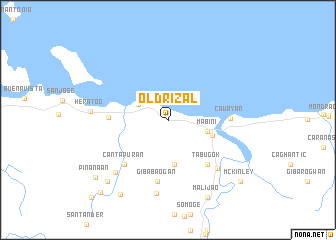 map of Old Rizal