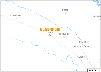 map of Old Sardis