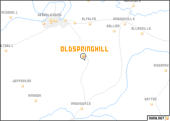 map of Old Spring Hill