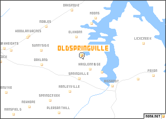 map of Old Springville