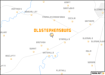 map of Old Stephensburg