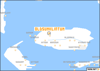 map of Oldsum-Klintum