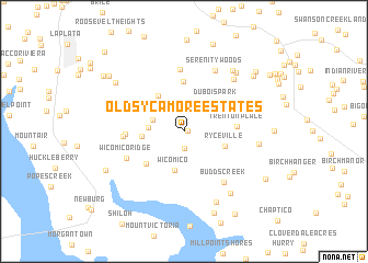 map of Old Sycamore Estates