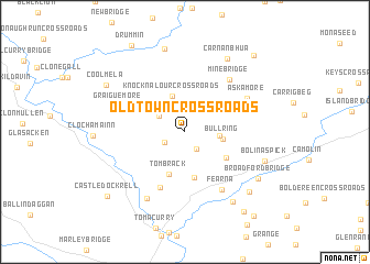 map of Oldtown Cross Roads