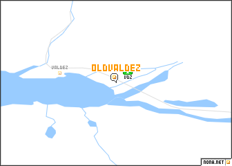 map of Old Valdez