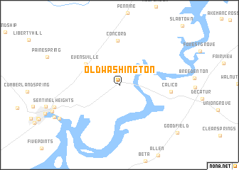 map of Old Washington