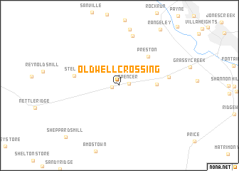 map of Old Well Crossing